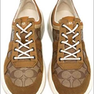 COACH CITYSOLE RUNNER KHAKI LIGHT SADDLE MEN SNEAKER